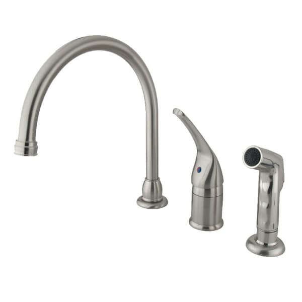 KB828 Single-Handle Widespread Kitchen Faucet, Brushed Nickel